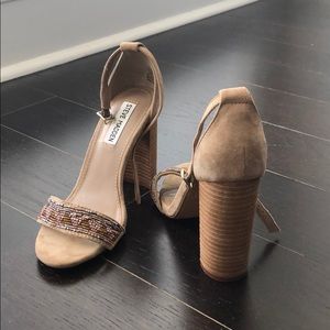 Steve Madden | Strappy 4-inch heels w/ bead detail